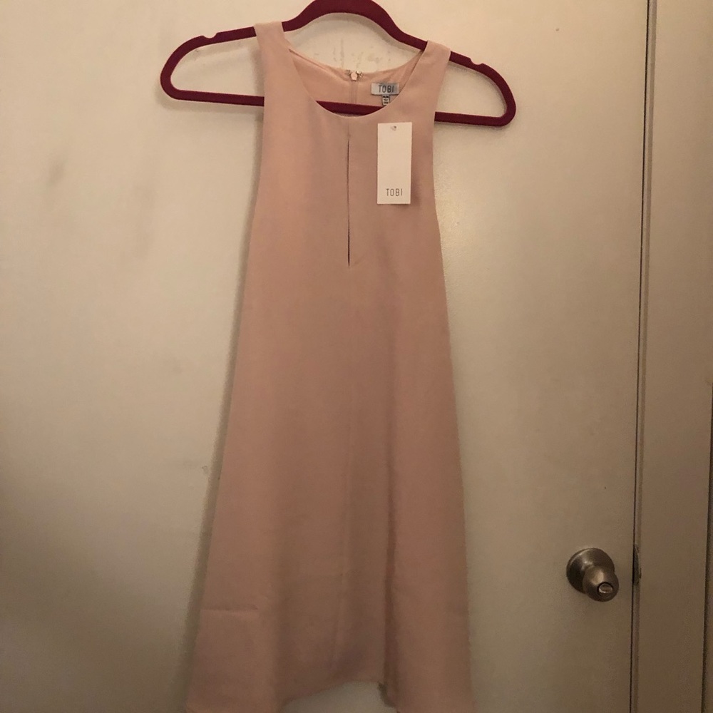 Light Pink Sleeveless Shift Dress